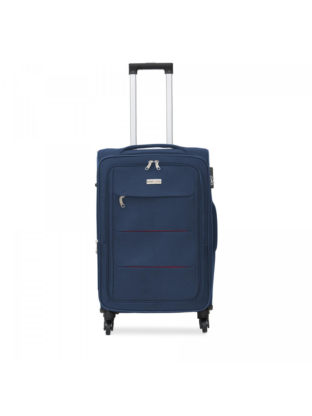 Velký kufr Semi Line T5683-3 Tmavomodrá